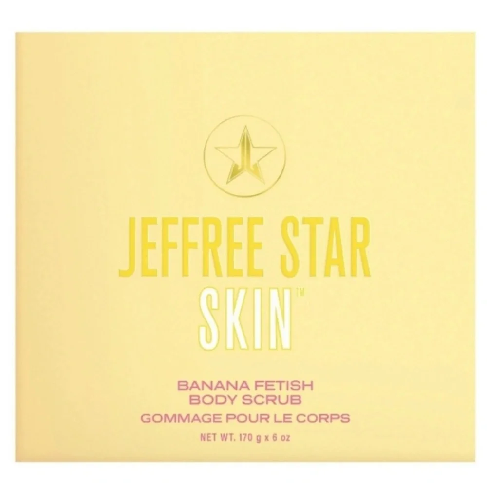 NIB Jeffeee Star Cosmetics Banana Fetish Body Scrub Net weight 170g x 6oz